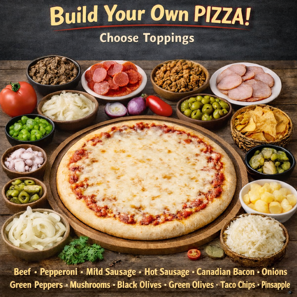 Build Your Own Masterpiece pizza